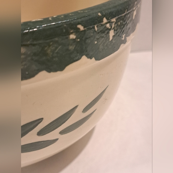 Brothers Pottery Norwich Ontario Ceramic Bowl Hand Painted Spongeware. - Picture 4 of 7